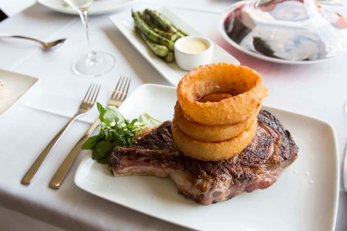 Bone-in ribeye with perfect sear
